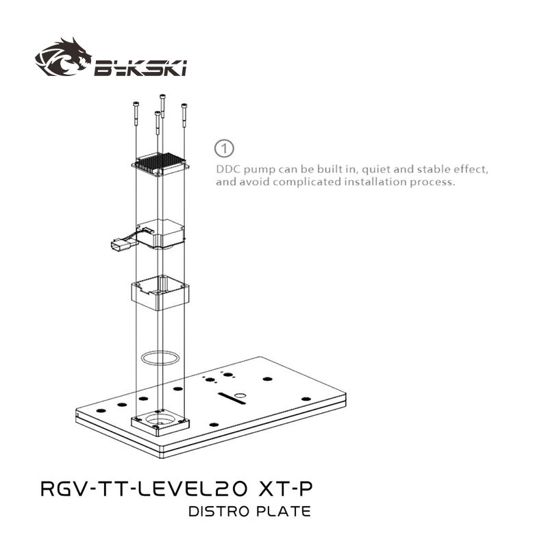 Bykski RGV-TT-LEVEL20XT-P Акри – обзор и цена Distro Plate Ddc Pump Combo
